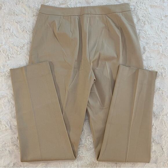 Saks Fifth Avenue Sport Women’s Dress Pants Size 6 Beige Pleated High Rise - Picture 7 of 13